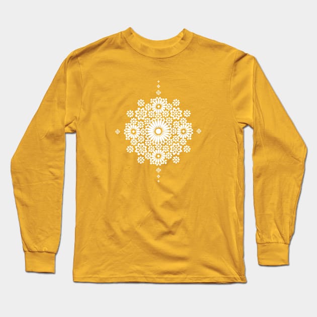 Boho floral pattern Long Sleeve T-Shirt by La Lemonella